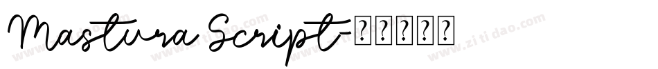 Mastura Script字体转换